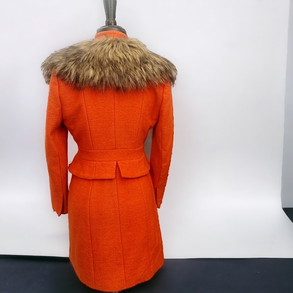 Anthropologie Plenty by Tracy Reece Montaigne coat with faux fur collar - Picture 2 of 16